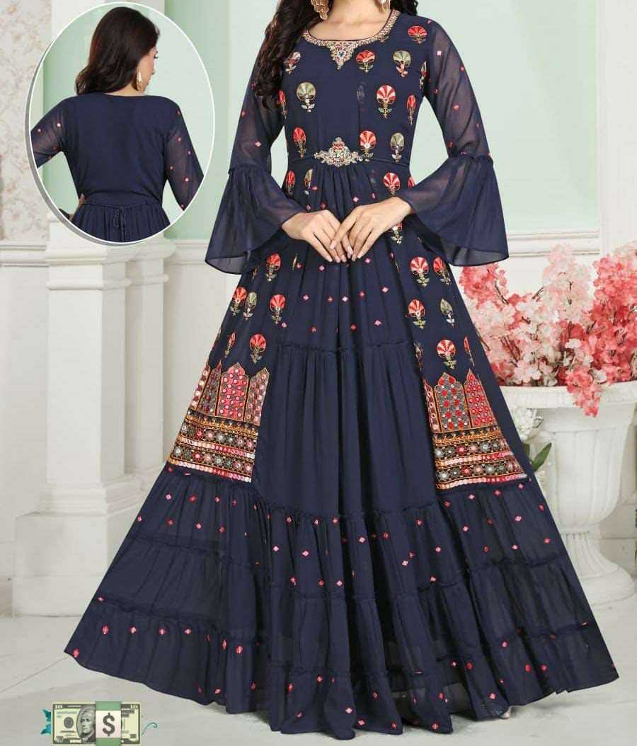 unique embroidered original Indian dress - Livi Collection 