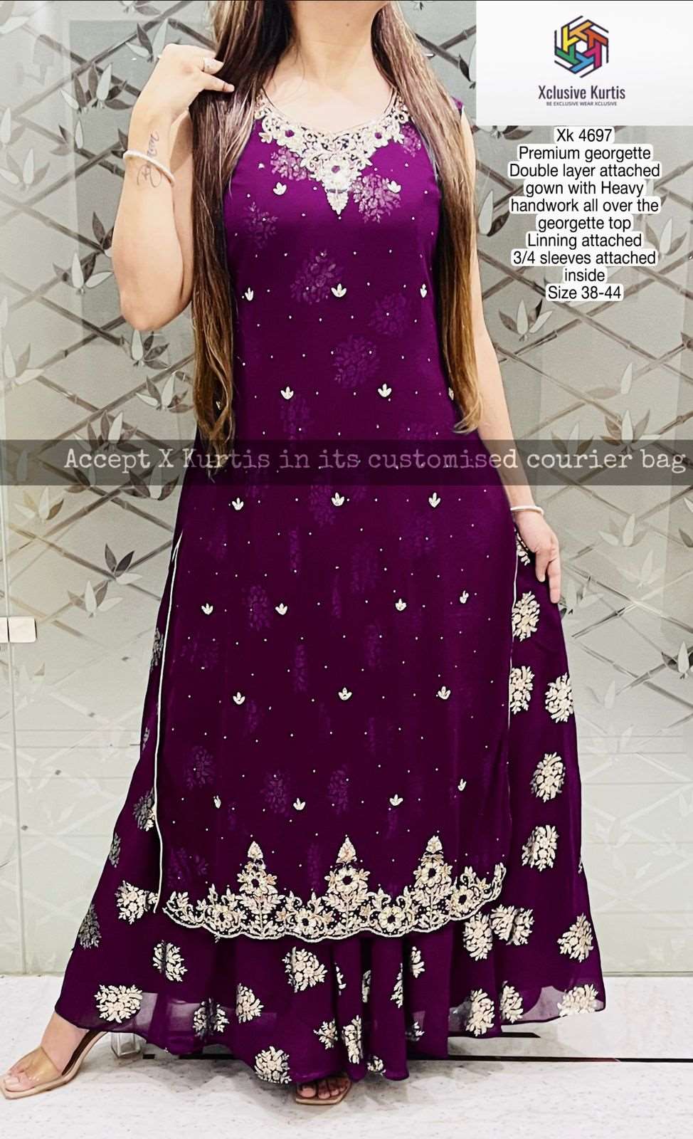 Indian Dress Ori Double Layer Big Size - Livi Collection 