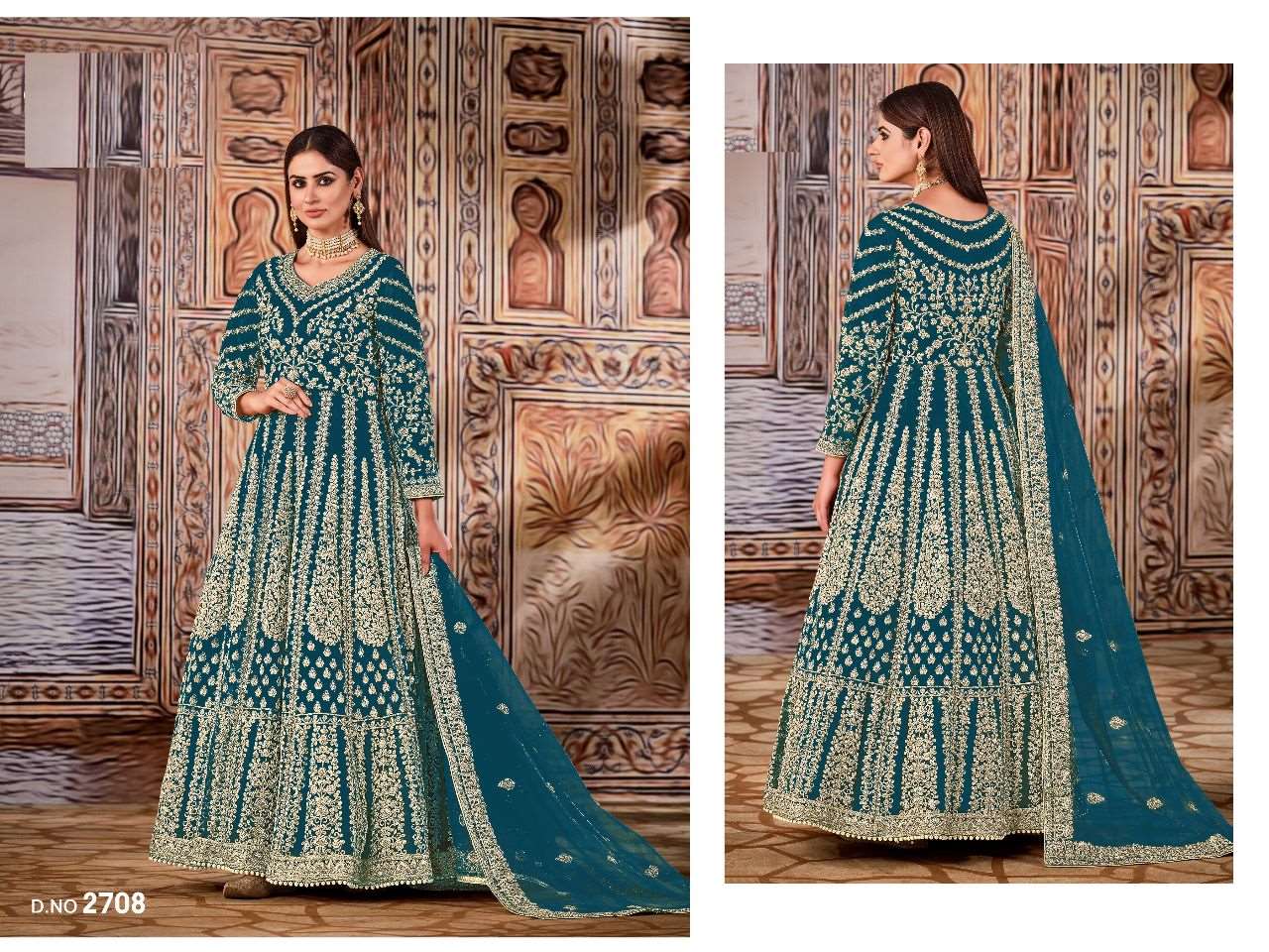 Indian Dress full embroidered - Livi Collection 