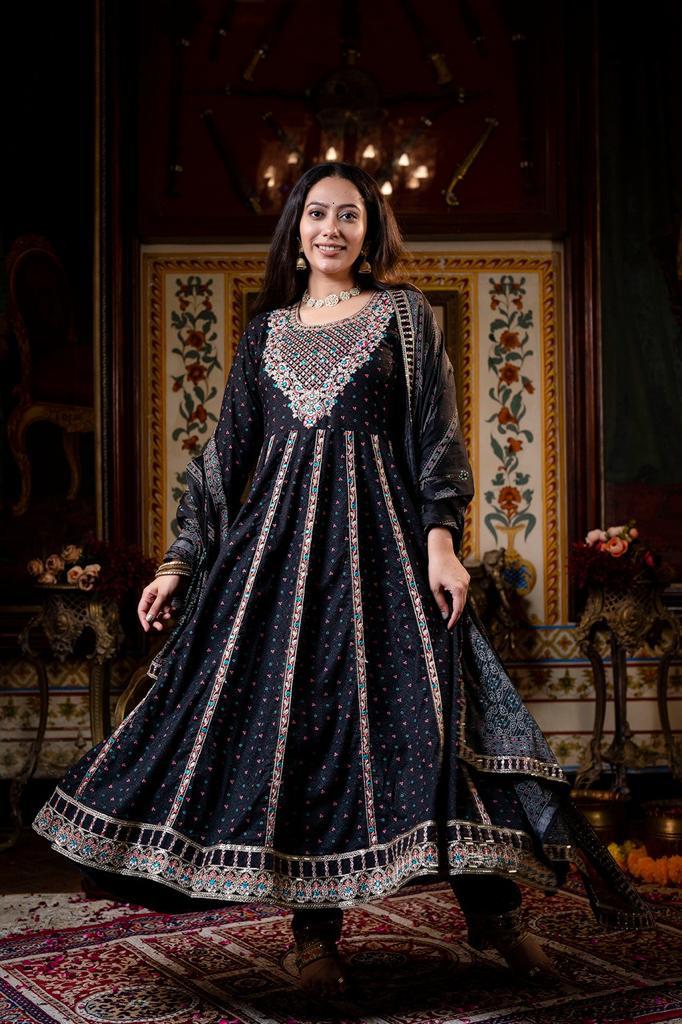 anarkali embroidered 1159 B