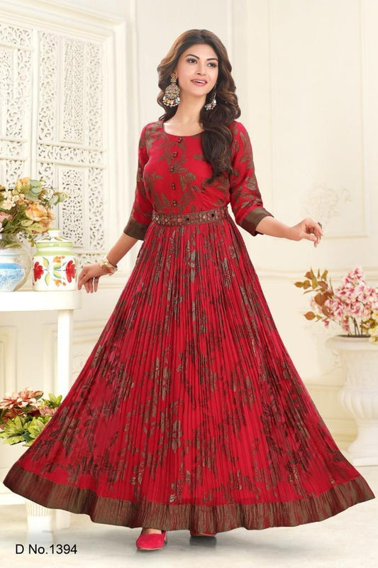 Anarkali printing -1289 D