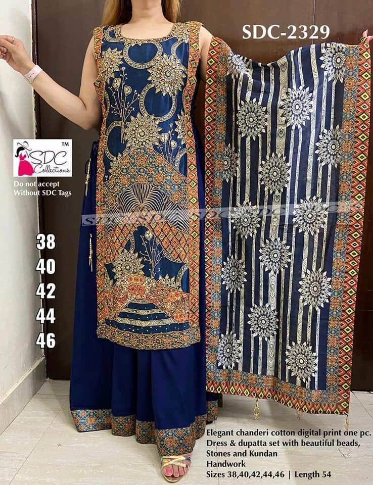 Indian dress ori two layer -1265 B