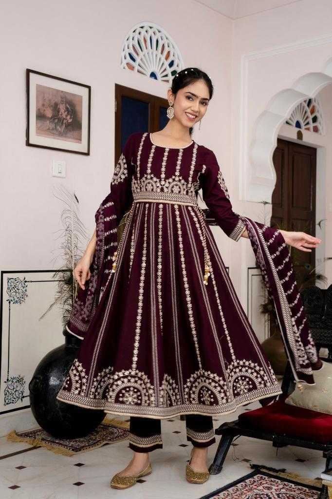 Anarkali embordired -1631