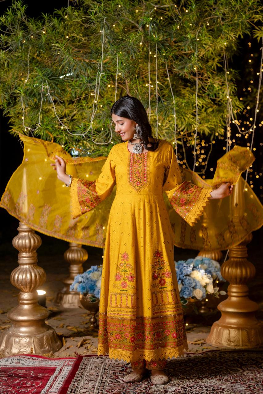 Anarkali Embordired 2156