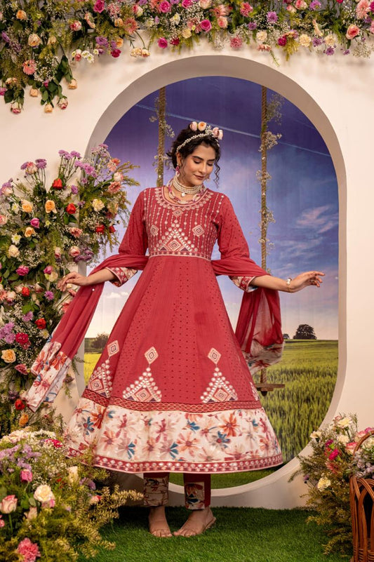 Anarkali Bordired 2200