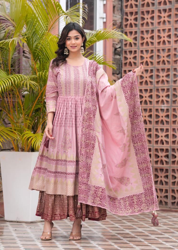 Anarkali Peach 2195