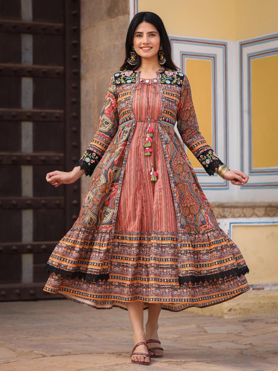 Anarkali vest hand tassel 2392