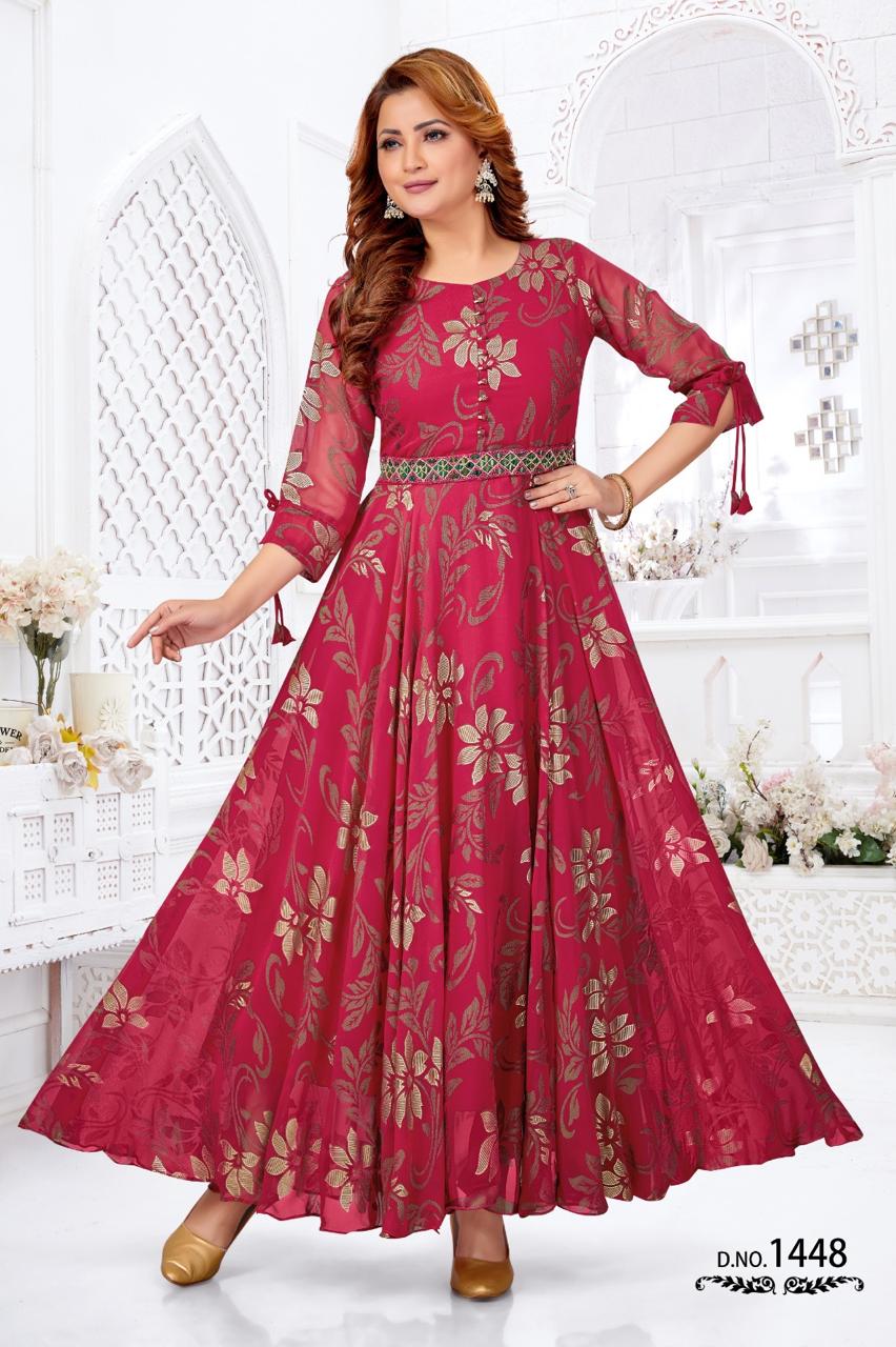 Anarkali printing -1289 D