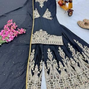 Baju setelan celana palazo hitam