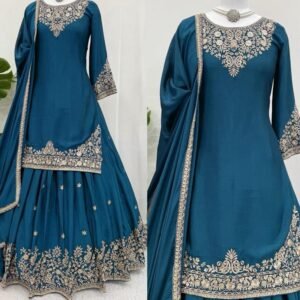Baju setelan rok india bordiran