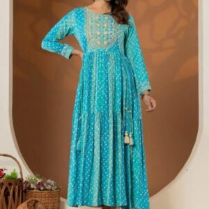 Dress wanita rayon india cantik polkadot