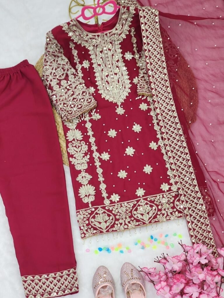 Setelan Baju anak perempuan asli india