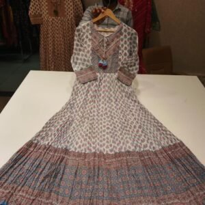 Single dress bahan katun lembut warna biru