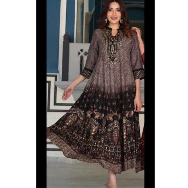 baju dress india ori hand block printing - Gambar 3