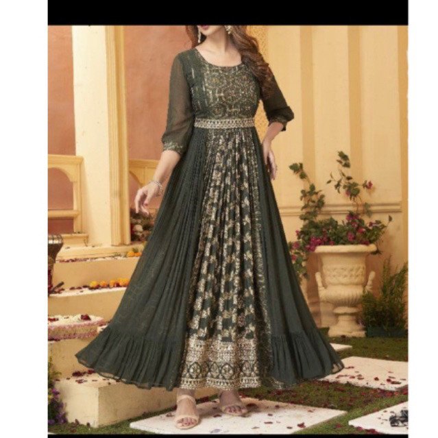 baju dress india ori model mewah