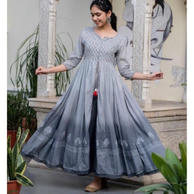 Dress ori india katun model layer