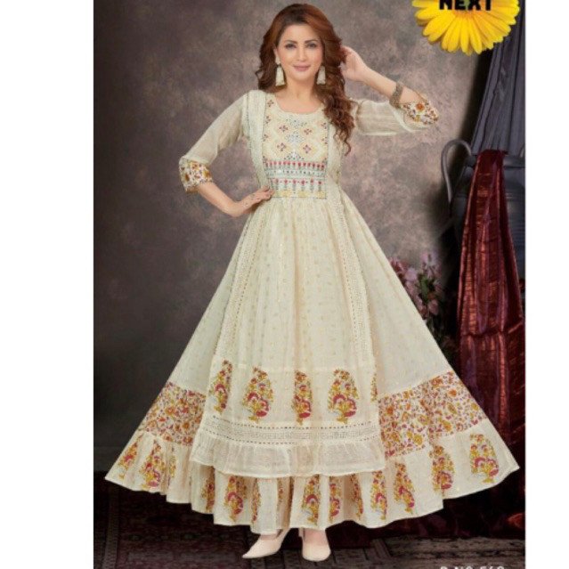 dress ori india katun model dua layer