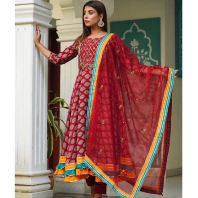Dress ori india ethnik megar