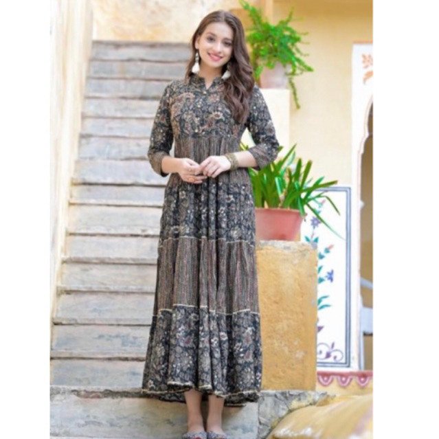 Dress ori india rayon spesial limited