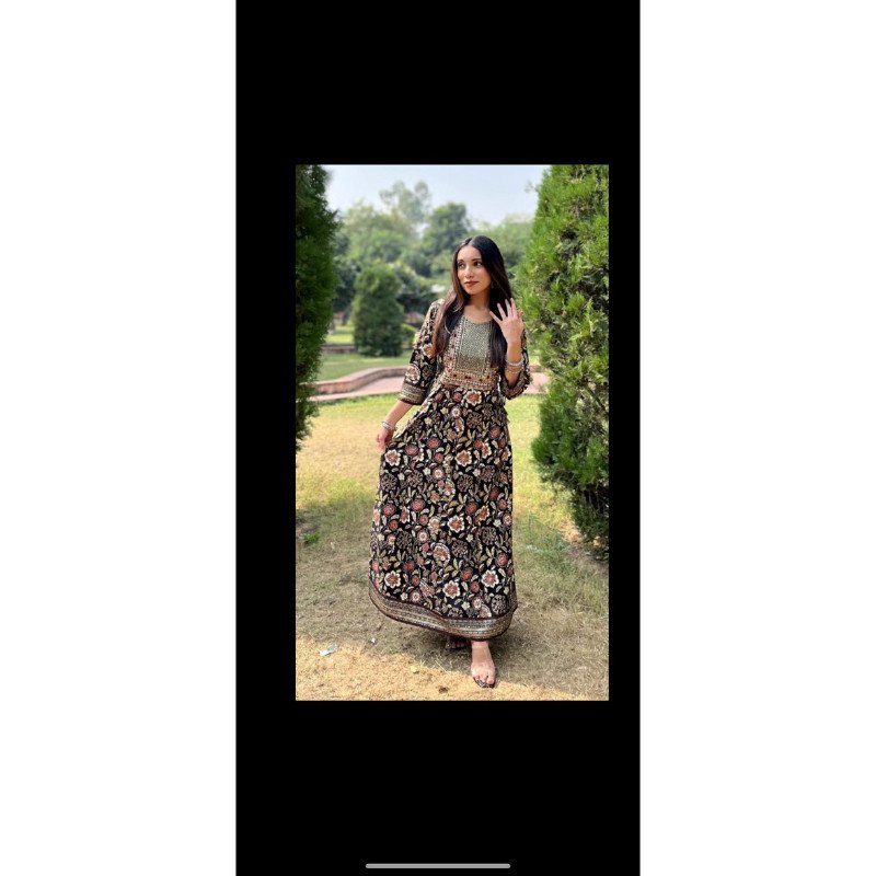 dress ori rayon halus dengan bordir