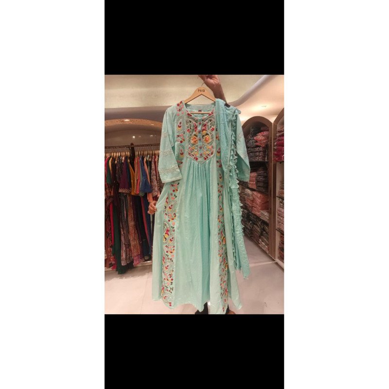 Dress ori india katun halus hiva ori - Gambar 2