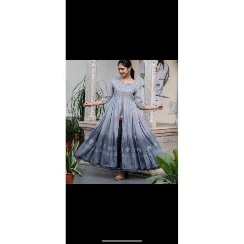 Dress ori india katun model layer - Gambar 2