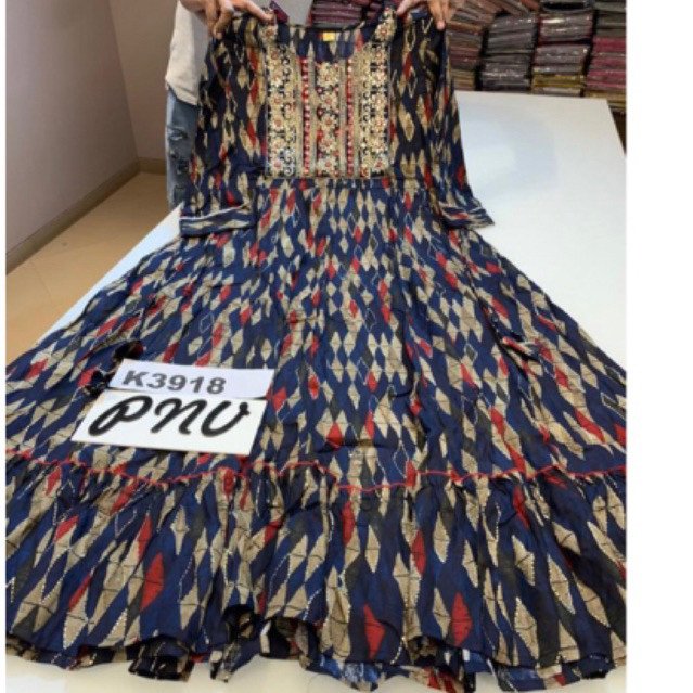 Dress ori india rayon halus terlaris