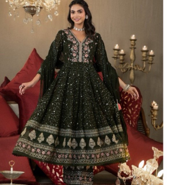 Baju dres model india bordiran(2859)