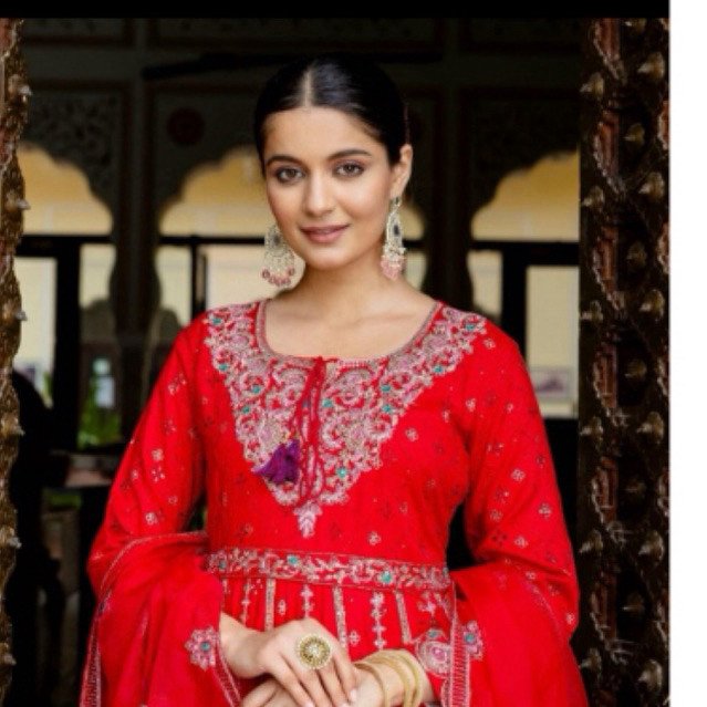 Dress ori india payet bordir mewah(1149) - Gambar 3