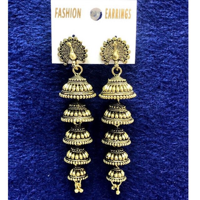 Anting wanita jumka susun asli india