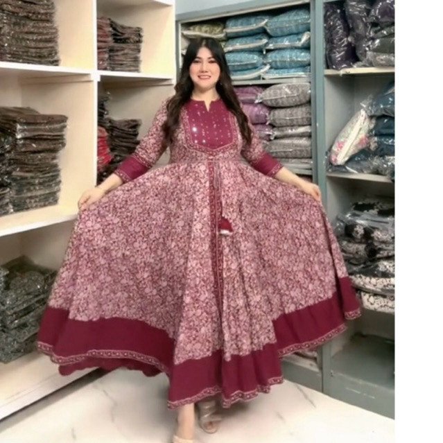 Dres wanita katun asli india viral
