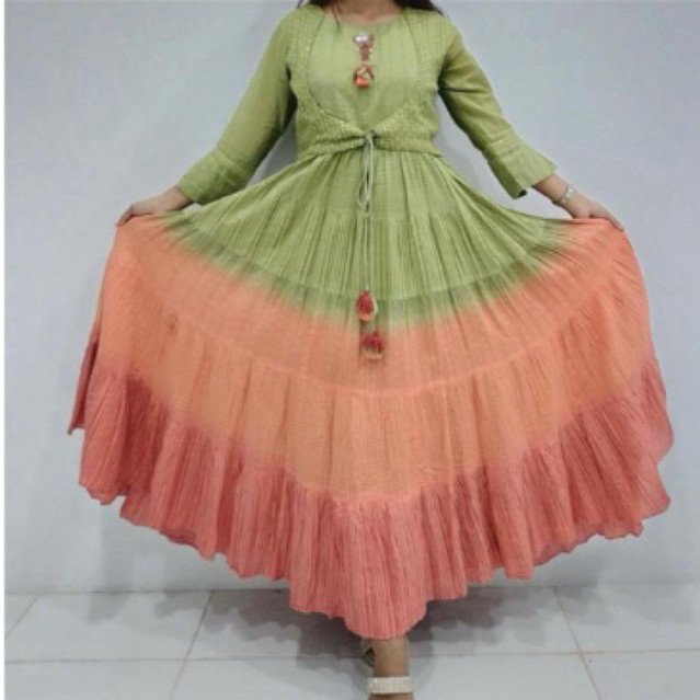 Dres wanita katun sembur asli india(2026)