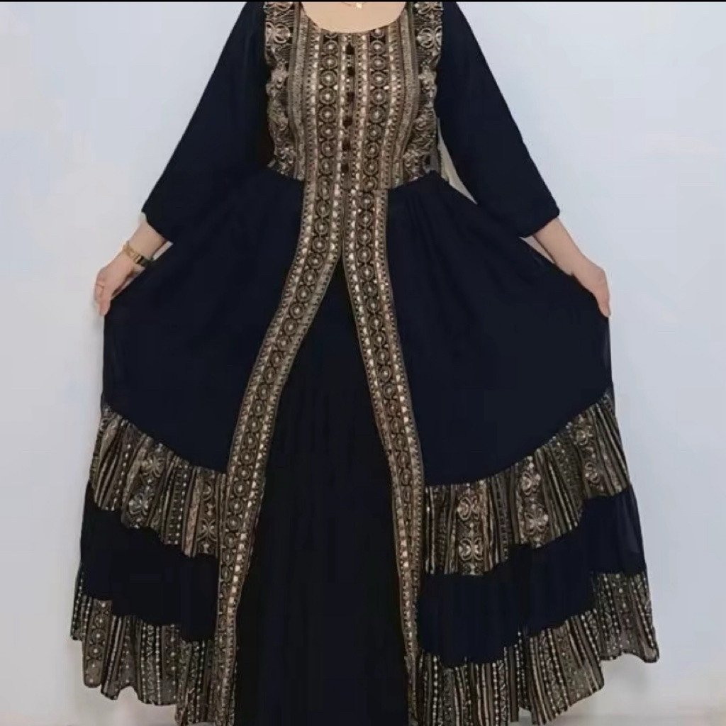 Dress wanita sifon model mastani set celana