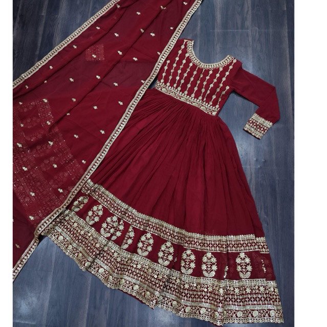 Dress wanita bahan sifon india cantik