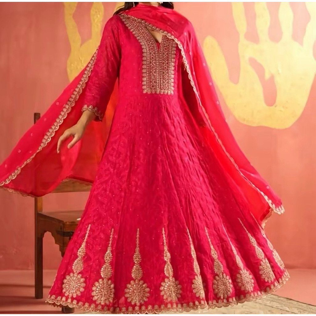 Dress wanita asli India model terbaru