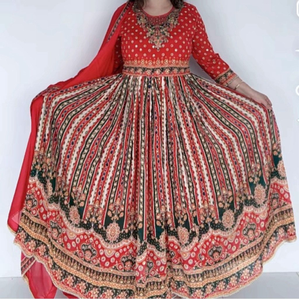 Dress Wanita asli India model terbaru